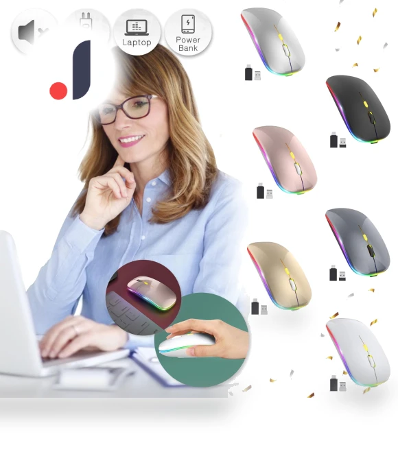 LED Wireless Mouse — Mouse Pads, Shezuni