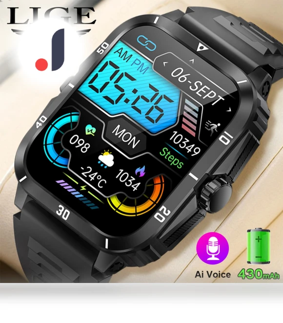 Smart Watch with High Definition Battery — Smartwatches, LIGE