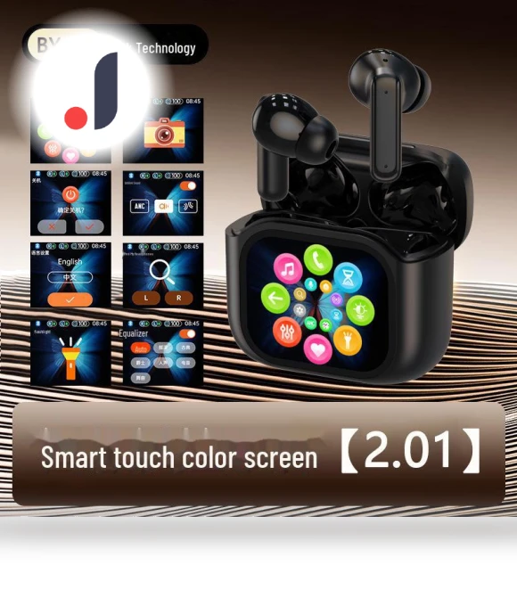 Bluetooth Headset with Full-Color Touch Screen — In-Ear Headphones, Best Electronics