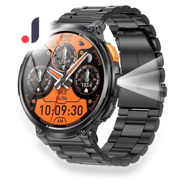 Smart Watch for Men with Flashlight — Smartwatches, ESTG
