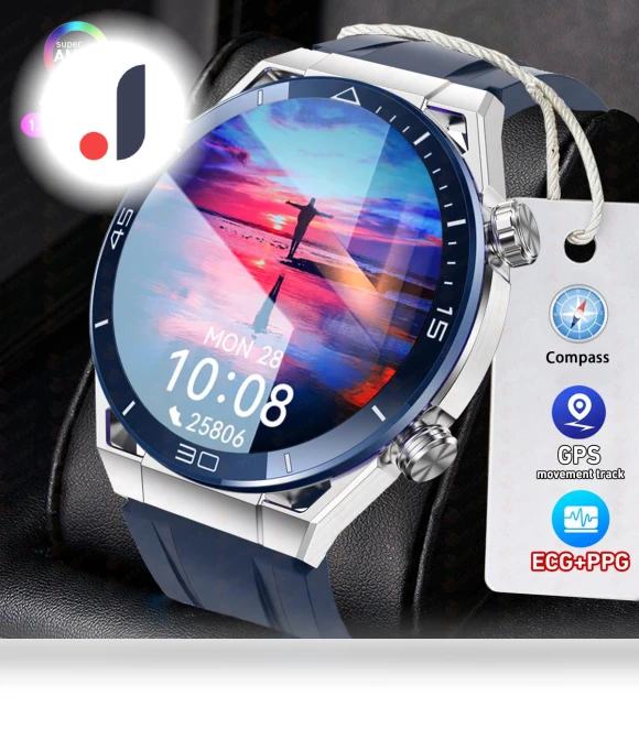 Bluetooth Call Smartwatch with ECG+PPG, GPS, and Sports Tracking — Smartwatches, Tiktop2