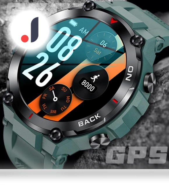 GPS Smartwatch Fitness Tracker — Smartwatches, SACOSDING