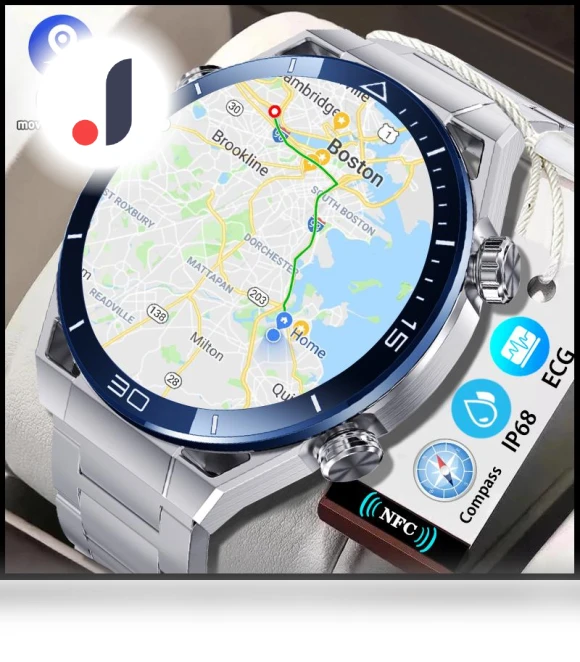 Smartwatch with ECG+PPG, NFC, Bluetooth Call, GPS Sports Tracking — Smartwatches, Tiktop2
