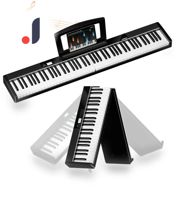 Electronic 88 Key Foldable Touch Keyboard — Portable Keyboards, Kayomart