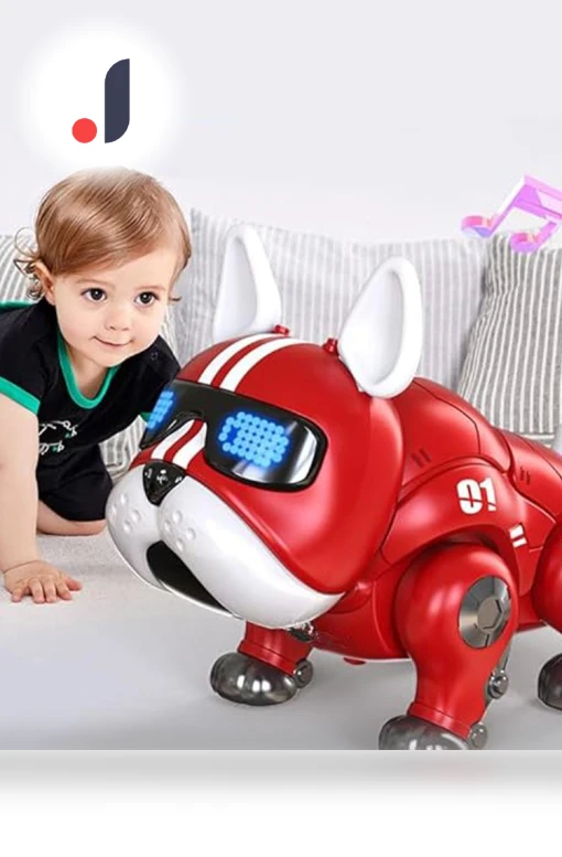 Musical Robot Dog Toy with Movable Head and Limbs — Interactive Animal Companions, HOME-Auto-001