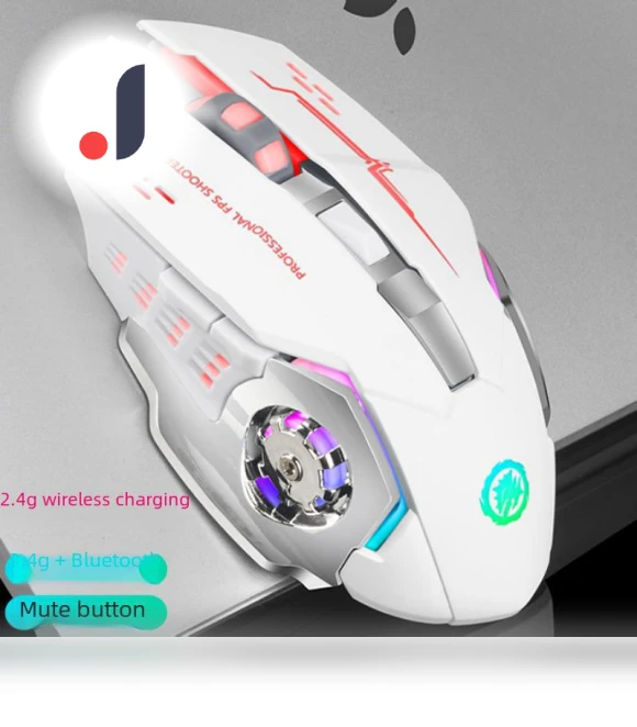 Silent Gaming Mouse with Bluetooth and Backlight — Mouse Pads, Computer boost