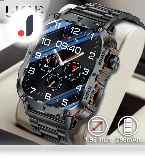 Smart Watch with 1.95-inch Display — Smartwatches, LIGE