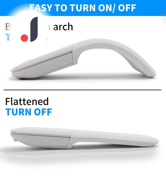 Bluetooth 4.0 Folding Wireless Silent Mini Mouse — Mouse Pads, Gramophonhd