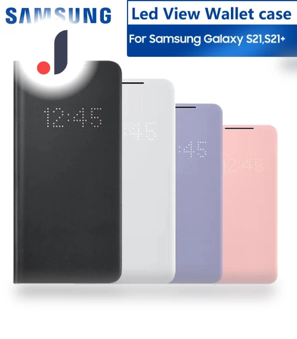 Smart LED View Wallet Flip Cover — Phone Accessories, Samsung