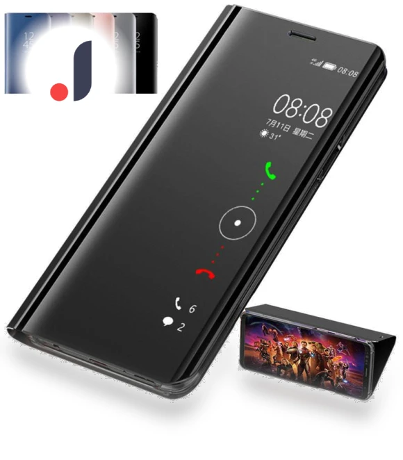 Smart Mirror Leather Flip Phone Case with Stand — Flip Cases, case-A1
