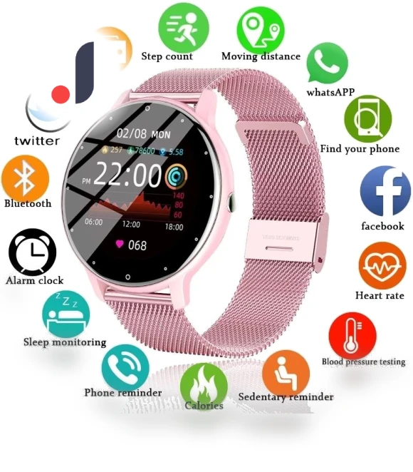 1.28-inch Smart Watch for Women and Men — Smartwatches, ZJM Mall