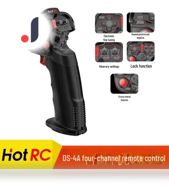 2.4G 4-channel One-Handed Remote Control — Remote Control Cars, HOTRC