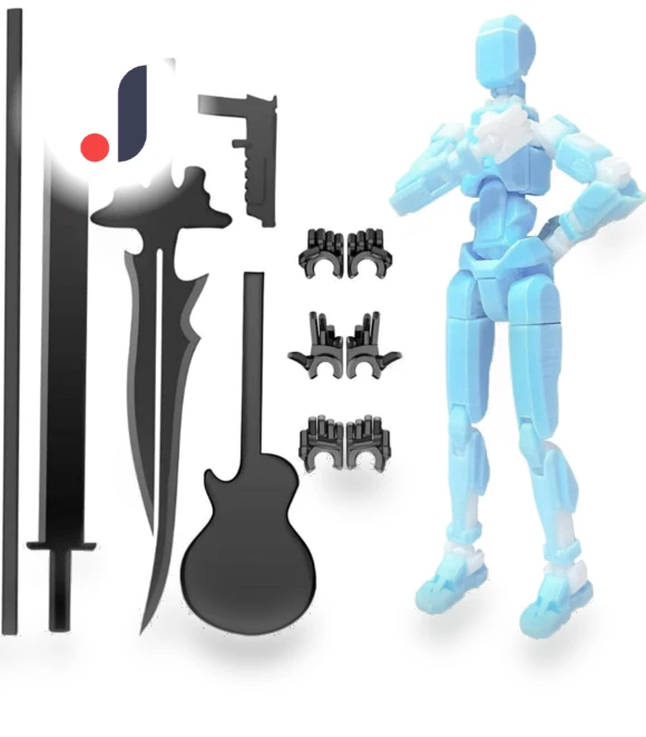3D Printed Titan Robot Mobile Doll Set — Dolls & Figures, Salted Chicken