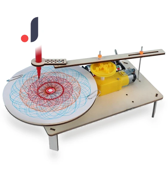 Creative Wooden Electric Plotter Drawing Robot STEM Model — Construction Kits, YDM Beauty Life