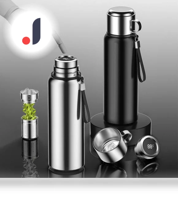 Smart Temperature Display Thermos — Travel Drinkware, Living Mall