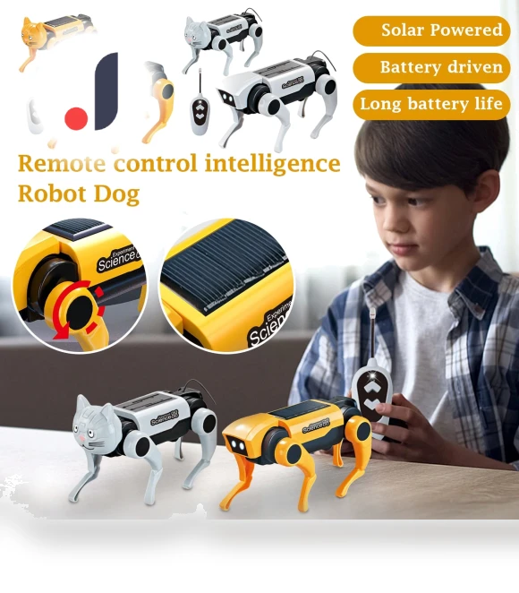 Solar Powered Mechanical Dog Science Experiment Kit — Solar Power, Challenge
