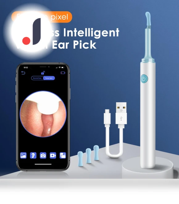 Wireless Wi-Fi Ear Cleaning Endoscope — Wax Removal, Cozy Cottage-Relax