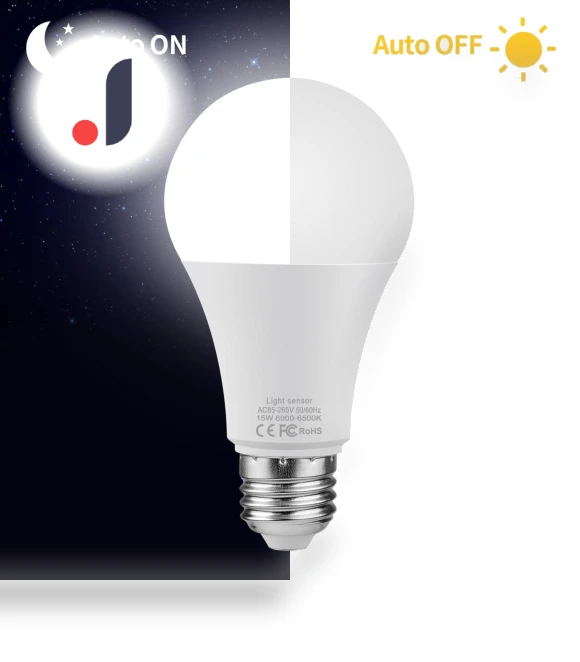 15W E27 LED Sunset to Sunrise Night Light Bulb with Light Sensor — LED, HOME-Auto-001