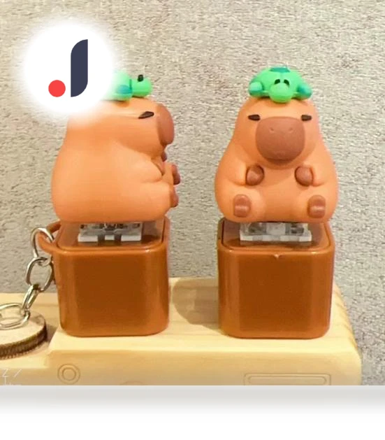 Capybara Fidget Keychain Keyboard — Stress Relievers, Schoolyard