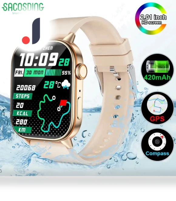 GPS Fitness Smart Watch — Wearable Accessories, SACOSDING