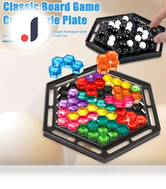 Hexagonal Stacking Game Set — Stacking Games, HOMAVA