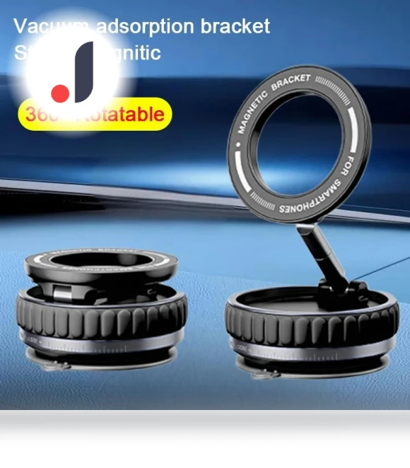 Magnetic Car Phone Holder with Vacuum Suction — Dashboard Installation Kits, Meiteai-All