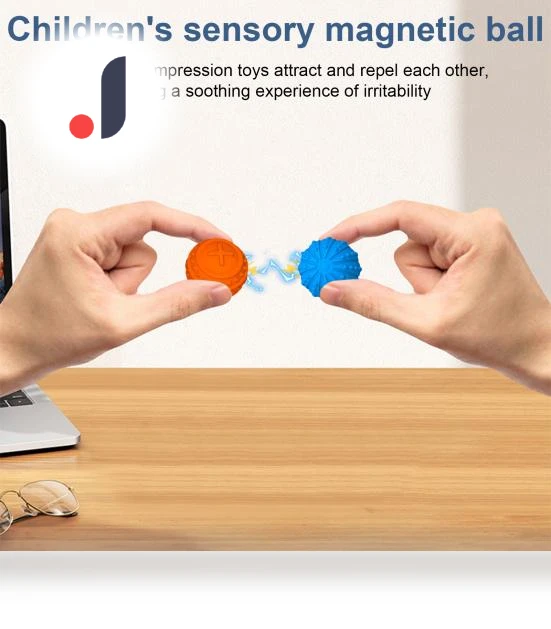 Magnetic Silicone Touch Ball — Blocks, SUNJOY HOUSE