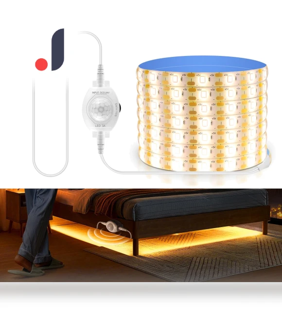 Motion Sensor USB LED Strip Lights — Garden Illumination, HOME-Auto-001