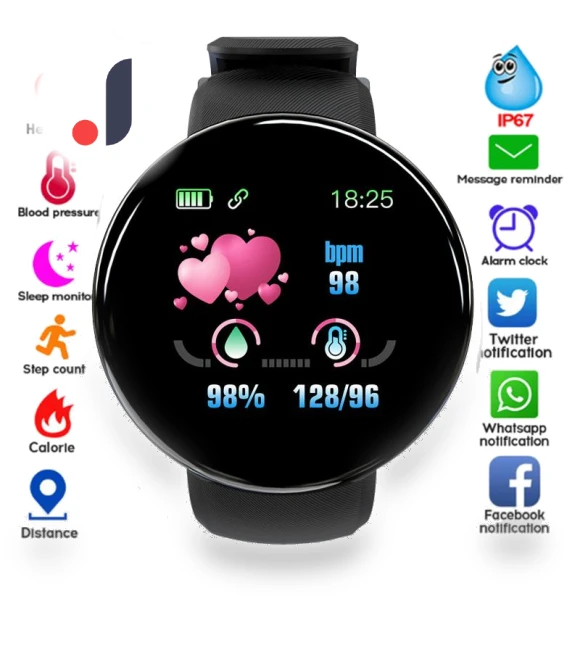 Smart Bracelet LED D18 — Wearable Accessories, TOP-MALL-001