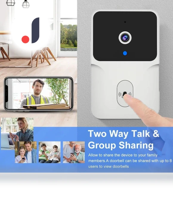 Smart Video Doorbell — Smart Home Security, HOME-Auto-001
