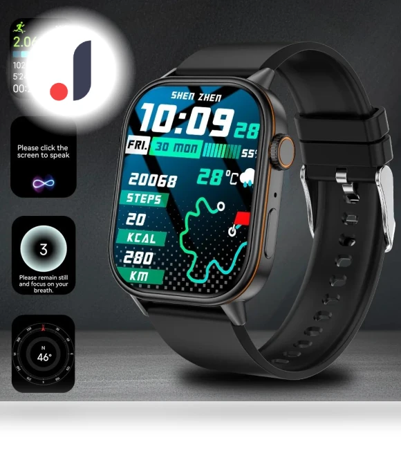 Ultra HD Smart Watch with GPS and Bluetooth Calling — Smartwatches, SACOSDING