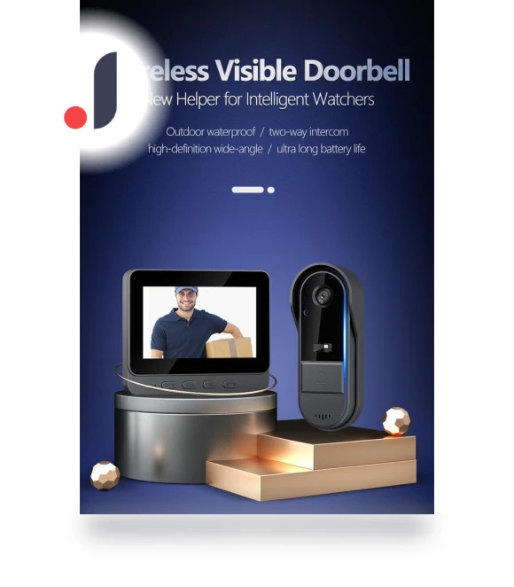 Wireless Waterproof Smart Video Doorbell — Smart Home Security, Crown Global