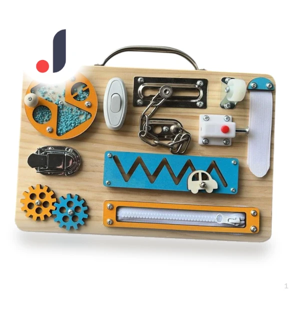 Busy Board Activity Sensory Toy — Infant & Early Childhood Playthings, Chinese Style