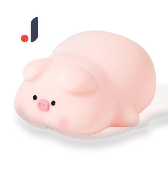 Cute Silicone LED Pig Night Light — Night Lights, TOP-MALL-001