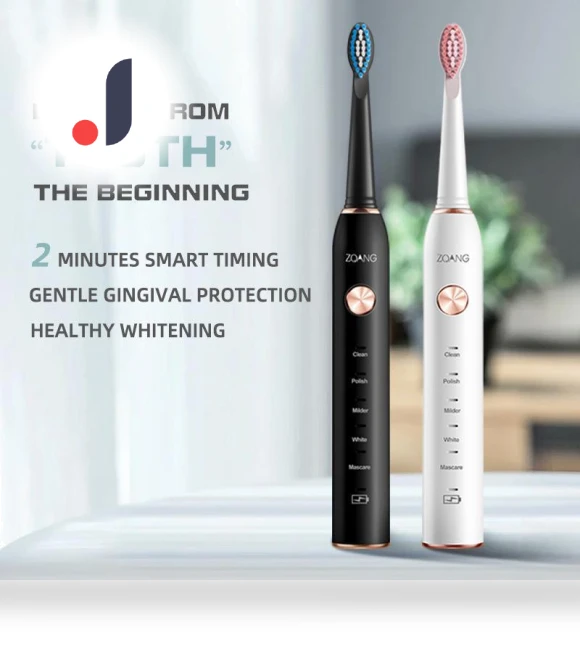 Electric Toothbrush with 5 Cleaning Modes — Rotating Electric Toothbrushes, Best Electronics