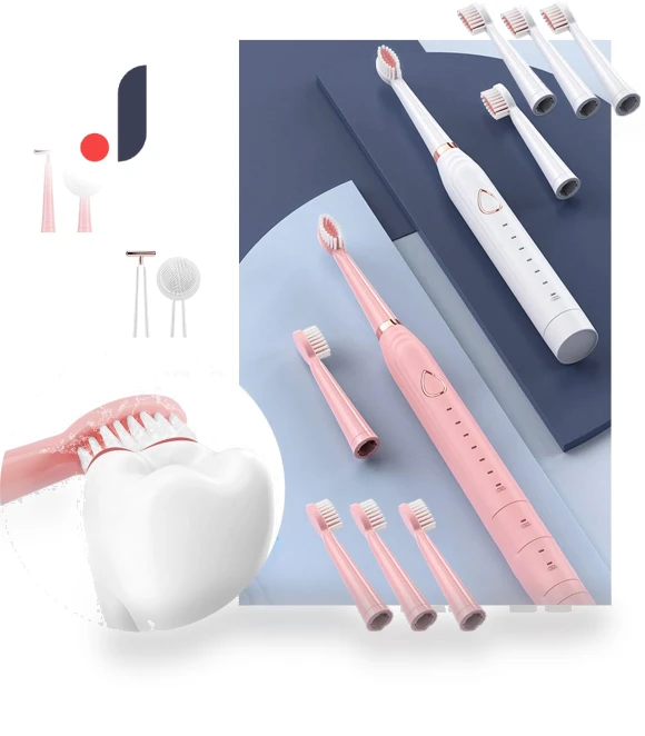 Electric Toothbrush with 6 Cleaning Modes — Electric Toothbrush Heads, Factory Discount Outlet