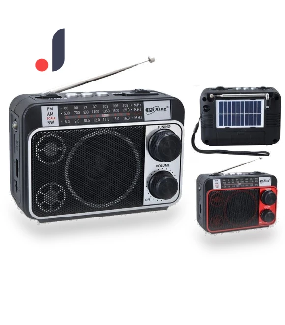 Portable Bluetooth Speaker with Solar Panel, Radio, and Light — Portable Audio, AI Supermarket