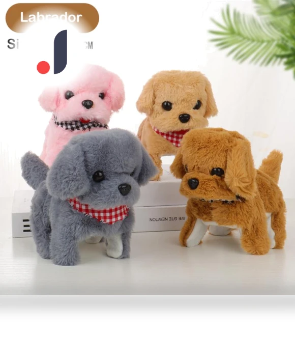 Realistic Plush Smart Dog Toy — Interactive, Seemed Relieved