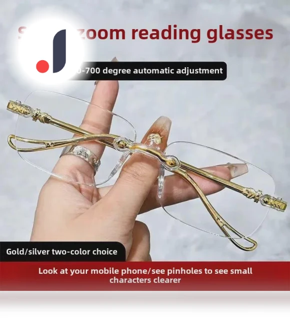 Smart Reading Glasses with Auto Zoom and Blue Light Protection — Smart Glasses, CrossCart