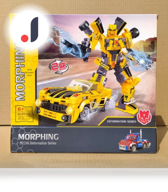Wasp Mech 2-in-1 Robot and Race Car Building Blocks Toy — Construction Kits, Take One