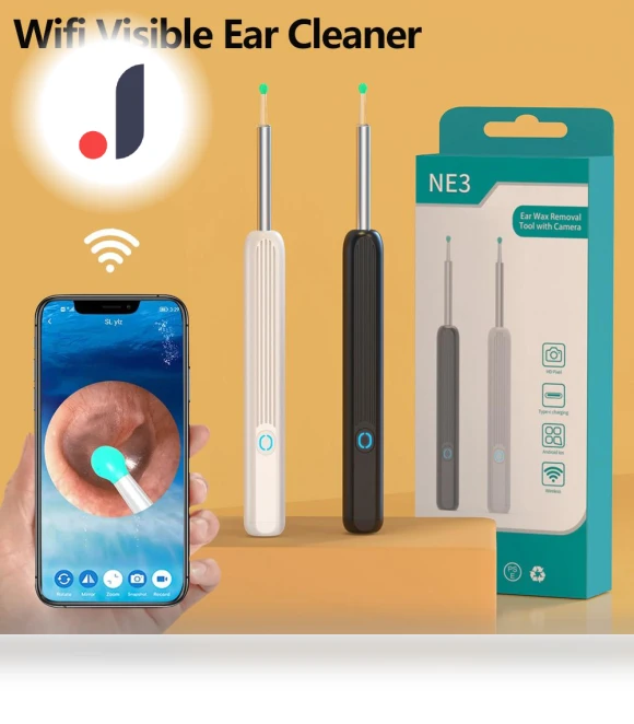 Ear Cleaner with Camera and LED Light — Wax Removal, TOP MALL-004