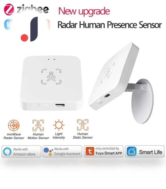 Human Presence Sensor with Light Sensor — Smart Home Security, HOME-Auto-001