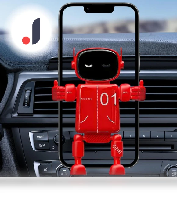 Robot Cell Phone Car Holder — Dashboard Installation Kits, A Surname Home