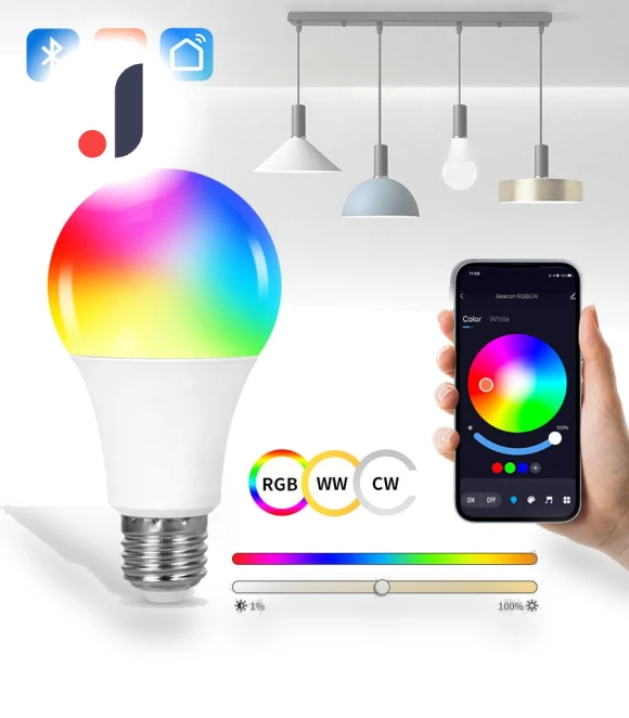 Smart Bluetooth LED Bulb with Remote Control — LED, OFFICE-MALL