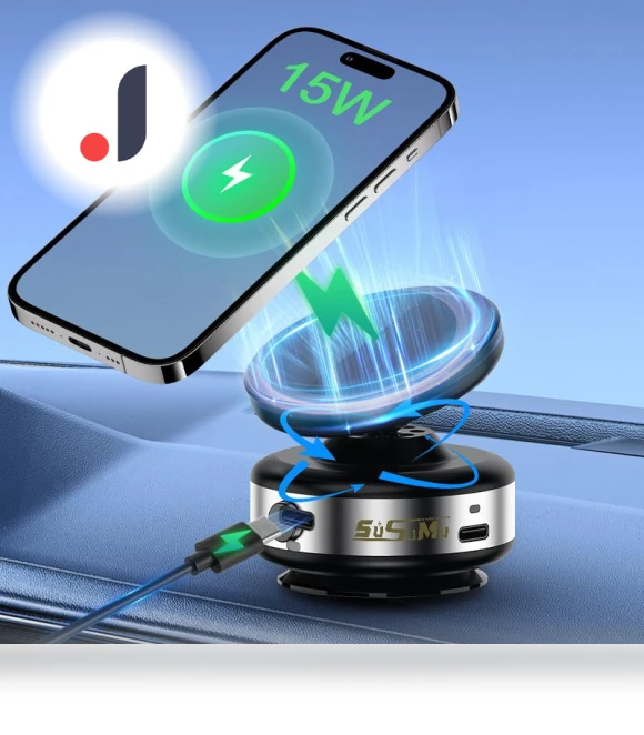 Smart Car Phone Holder with Wireless Charging — Dashboard Installation Kits, Seahorse Home