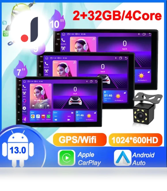 Smart Car Radio with Android Auto and Carplay — Stereo Receivers, Dream Garage