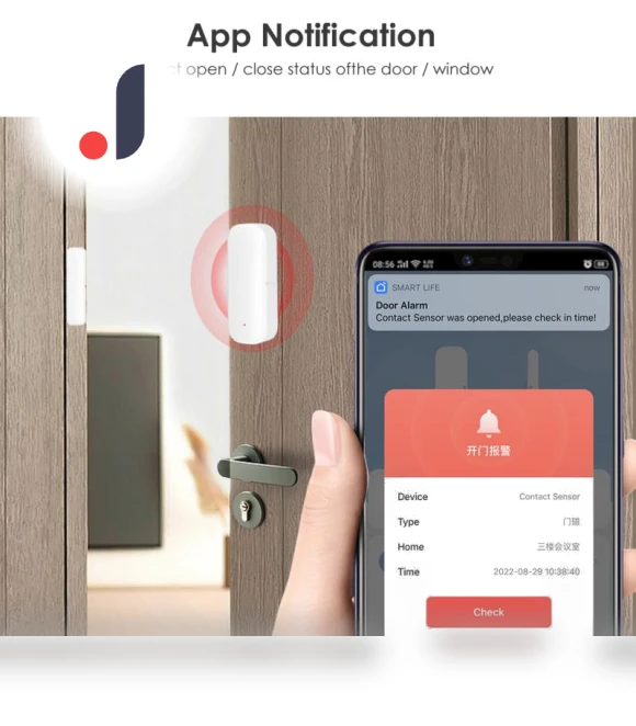Smart Door Sensor — Smart Home Security, AUBESS
