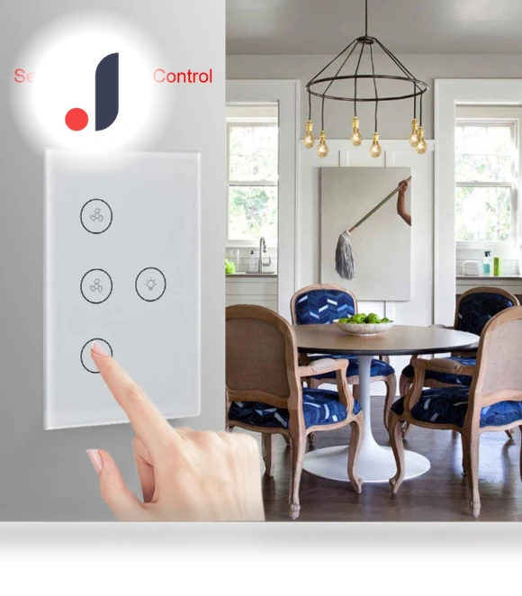 Smart Fan Light Switch — Ceiling Fan Wall Controls, HOME-Auto-001