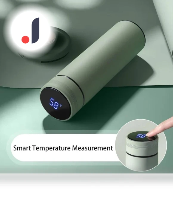 Smart Temperature Display Thermos Mug — Beverage Warmers, HOME-Auto-001