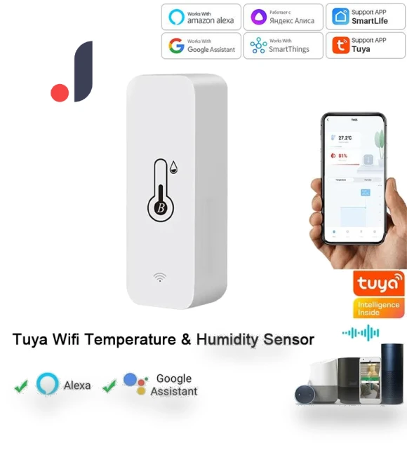 Smart Temperature Humidity Sensor — Home Climate Control, Tuya